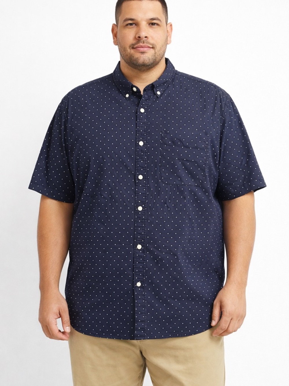 Old Navy Polka Dot Short-Sleeve Button-Up Shirt